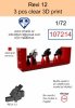 Omask 107214 Revi 12 clear 3D print (3 pcs) 1/72
